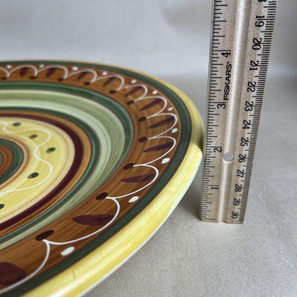 Pier 1 ETRUSCO Earthenware Pasta Serving Bowl/Platter 14 3/4” Hand Painted Italy - Picture 8 of 11